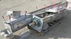 USED: Screw conveyor, 304 stainless steel, horizontal. 9