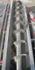 USED: Screw conveyor, 304 stainless steel, horizontal. 9