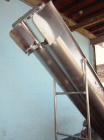 Used Afeco Screw Conveyor, Model 150, stainless steel. Dual auger type with (2) 17