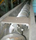 USED: Advanced Fabricators Screw Conveyor, 304 stainless steel, horizontal. 6