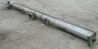 USED: Advanced Fabricators screw conveyor, 304 stainless steel, horizontal. 6