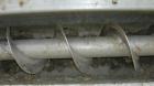 USED: Advanced Fabricators screw conveyor, 304 stainless steel, horizontal. 6