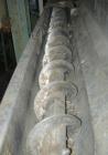 USED: Advanced Fabricators screw conveyor, 304 stainless steel, horizontal. 6