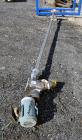 Used AFC Spiralfeeder Enclosed Tube Screw Conveyor, Model 25F (hd), 304 Stainless Steel. Approximate 2-1/2” diameter x 188” long helix. End feed and discharge. Driven by a 2hp, 3/60/230/460 volt, 172...