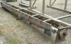 Used Continental Screw Conveyor Horizontal Screw Conveyor, 316 Stainless Steel. Approximate 9