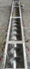 Used Continental Screw Conveyor Horizontal Screw Conveyor, 316 Stainless Steel. Approximate 9