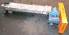 Used FMC Horizontal Screw Conveyor, 304 Stainless Steel. Approximate 9