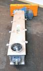 Used FMC Horizontal Screw Conveyor, 304 Stainless Steel. Approximate 9