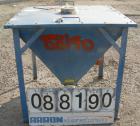 USED: Flexicon incline screw conveyor. Carbon steel hopper 36