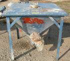 USED: Flexicon incline screw conveyor. Carbon steel hopper 36