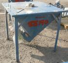 USED: Flexicon incline screw conveyor. Carbon steel hopper 36
