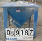 USED: Flexicon incline screw conveyor. Carbon steel hopper 36