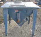 USED: Flexicon incline screw conveyor. Carbon steel hopper 36