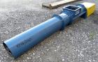 Unused- Goodman Conveyor Company Enclosed Tube Screw Conveyor, Carbon Steel. 9'' Diameter x 75-1/4'' long x 9 pitch screw, 10'' diameter enclosed tube. 10 x 10 Top inlet. Requires an approximate 3 hp...
