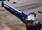 Used Hapman Flexable Tube Screw Conveyor, Stainless Steel. Approximate 6” diameter x 228 poly tube enclosed in a carbon steel tube. Approximate 6” diameter x 276” long helix type screw. No motor incl...