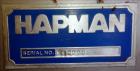 Used Hapman Auger Feeder, Incline, Model 300