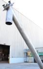 Used S. Howes Inclined Screw Conveyor, Model 4C10, 304 Stainless Steel. 4