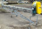 Used KWS Screw Conveyor, model 6X17-3-1/4, 304 stainless steel, horizontal. 6