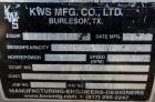 Used- KWS Screw Conveyor, model 6X17-3-1/4, 304 stainless steel, horizontal. 6