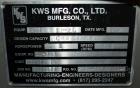 Used KWS Manufacturing Ribbon Style Continuos Mixer / Conveyor, 304 Stainless