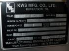 Used KWS Manufacturing Ribbon Style Continuos Mixer / Conveyor, 304 Stainless