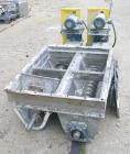 USED: KWS Dual Screw Conveyor/Feeder, 304 stainless steel. (2) 6