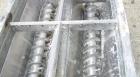 USED: KWS Dual Screw Conveyor/Feeder, 304 stainless steel. (2) 6