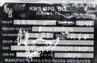 USED: KWS Dual Screw Conveyor/Feeder, 304 stainless steel. (2) 6