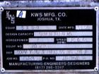 USED: KWS Dual Screw Conveyor/Feeder, 304 stainless steel. (2) 6