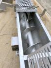 Used MTC Screw Feeder, Model MTCS 16-22, Stainless Steel. Trough approximate 22' long x 14