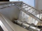 Used Mepaco Inclined Screw Conveyor, Model 172, 304 Stainless Steel.