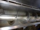 Used Mepaco Inclined Screw Conveyor, Model 172, 304 Stainless Steel.