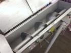 Used Stainless Steel Mepaco Inclined Screw Conveyor, Model 185