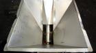 Used Mepaco Inclined Screw Conveyor, 304 Stainless Steel. Approximate 6-1/2