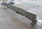 Used Inclined Screw Conveyor, 304 Stainless Steel. 6