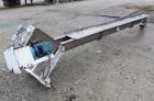 Used Inclined Screw Conveyor, 304 Stainless Steel. 6
