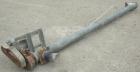 Used Tubular Screw Conveyor, carbon steel. Approximate 5'' diameter x 179'' long screw, 6-1/2'' diameter enclosed tube. 5-1/2'' Diameter inlet, 6-1/2'' x 10-1/2'' outlet. Driven by a 2 hp, 3/60/208-2...