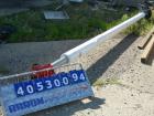 Used Screw Conveyor, carbon steel. Approximately 3
