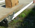 Used- Screw Conveyor, carbon steel. Approximately 3