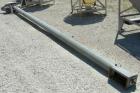 Used Screw Conveyor, Carbon Steel. Approximately 5