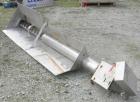 Used Screw Conveyor, 304 stainless steel. 5 1/4