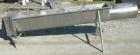 Used Incline Screw Conveyor, 304 stainless steel. 12