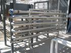 Used Incline Screw Conveyor, 304 stainless steel. 12