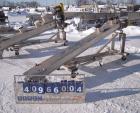 Used Inclined Screw Conveyor, 304 Stainless Steel. 6