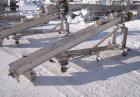 Used Inclined Screw Conveyor, 304 Stainless Steel. 6