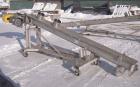 Used Inclined Screw Conveyor, 304 Stainless Steel. 6