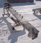 Used Inclined Screw Conveyor, 304 stainless steel. 6