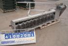 Used Inclined Screw Conveyor, 304 stainless steel. 16'' diameter x 90'' long x 3'' pitch. No top cover sections. End feed, 10 3/4'' X 16 1/4'' end bottom outlet. Driven by a 1 hp, 3/60/460 volt, 1725...