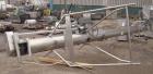 Used Inclined Screw Conveyor, 304 stainless steel. 10