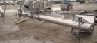 Used Inclined Screw Conveyor, 304 stainless steel. 10